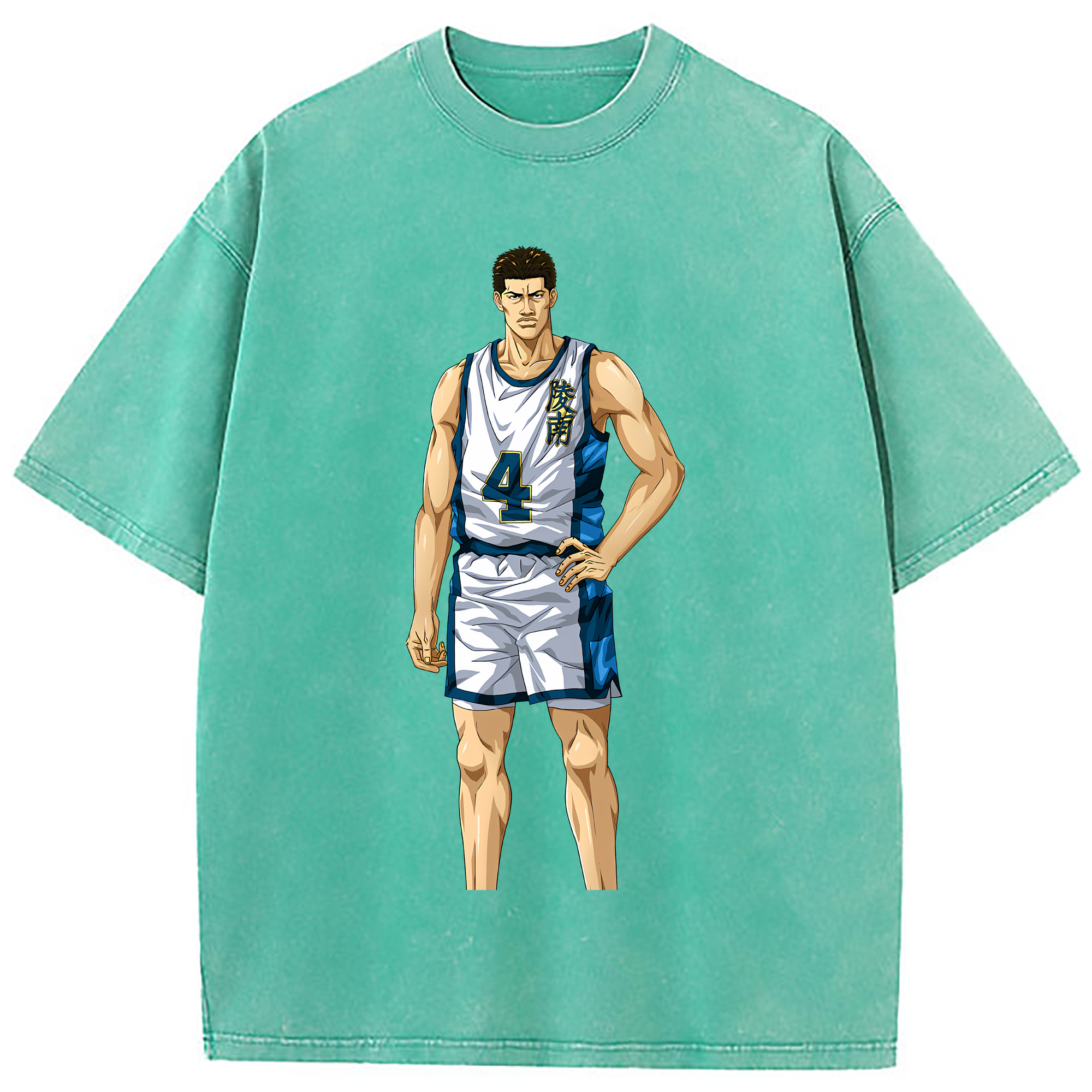 （画像用） SLAM DUNK／スラムダンク 綿100% ヴィンテージ風 半袖Tシャツ（フロントプリント）